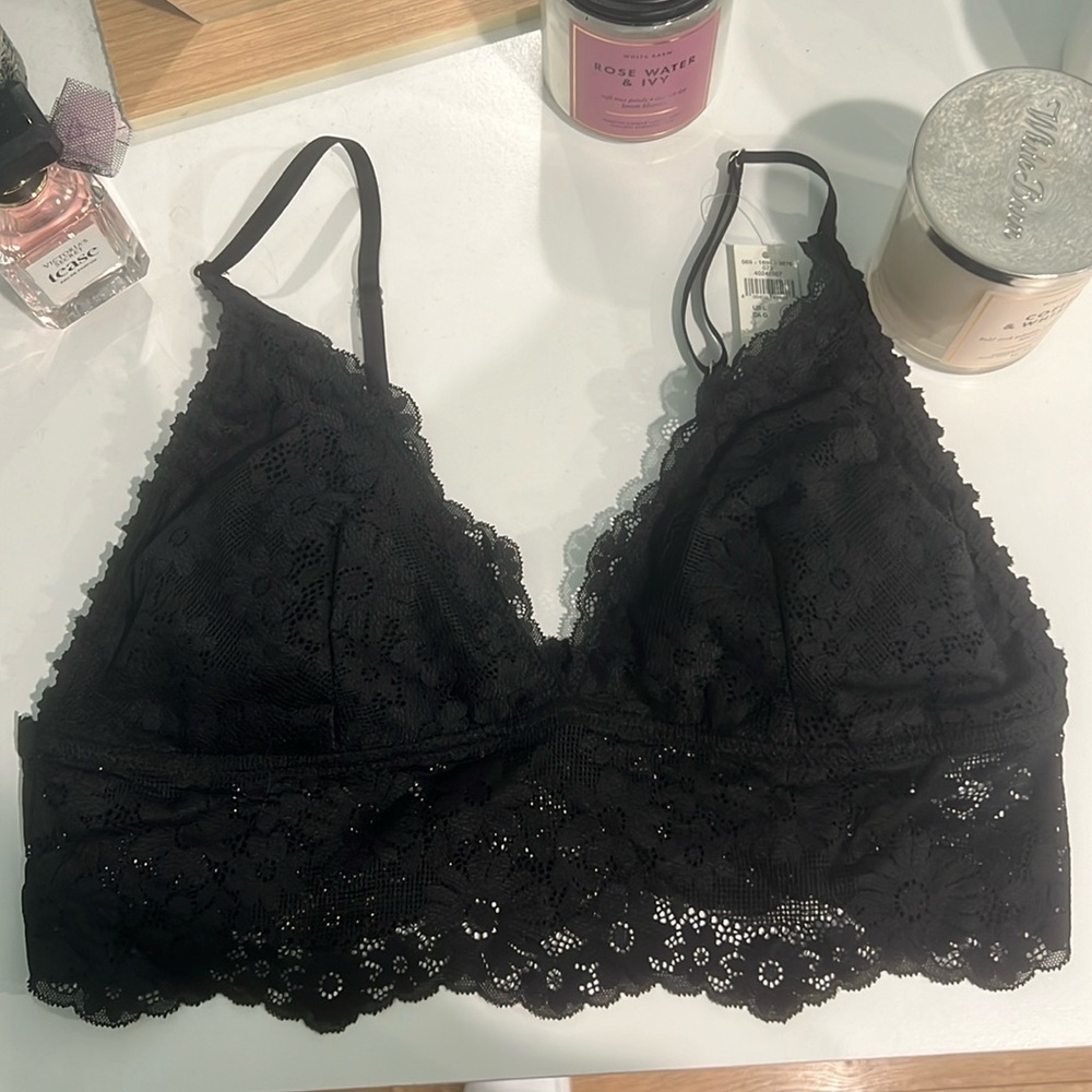 Aerie Show Off Lace Padded Longline Bralette